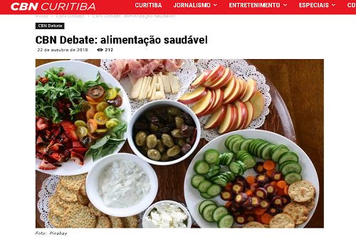 Especialista da SBEM-PR participa de debate sobre alimentação saudável.