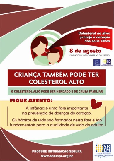 Campanha de combate ao colesterol 2019